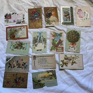 Vintage Christmas Postcards Collection Victorian